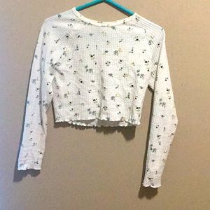 flower print crop top